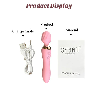 Powerful Heating Wand Vibrator