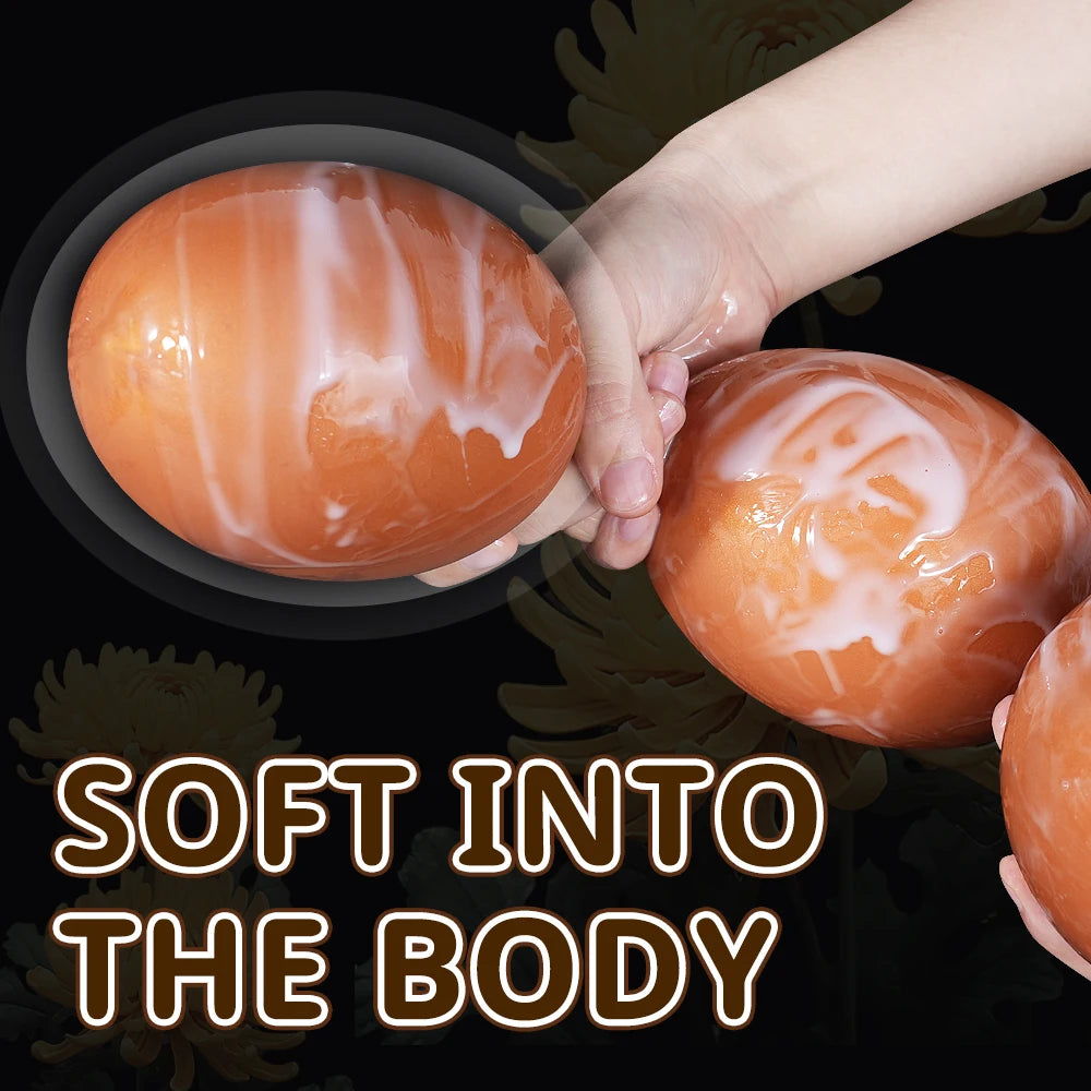 Extra-Long Soft Silicone Beaded Plug