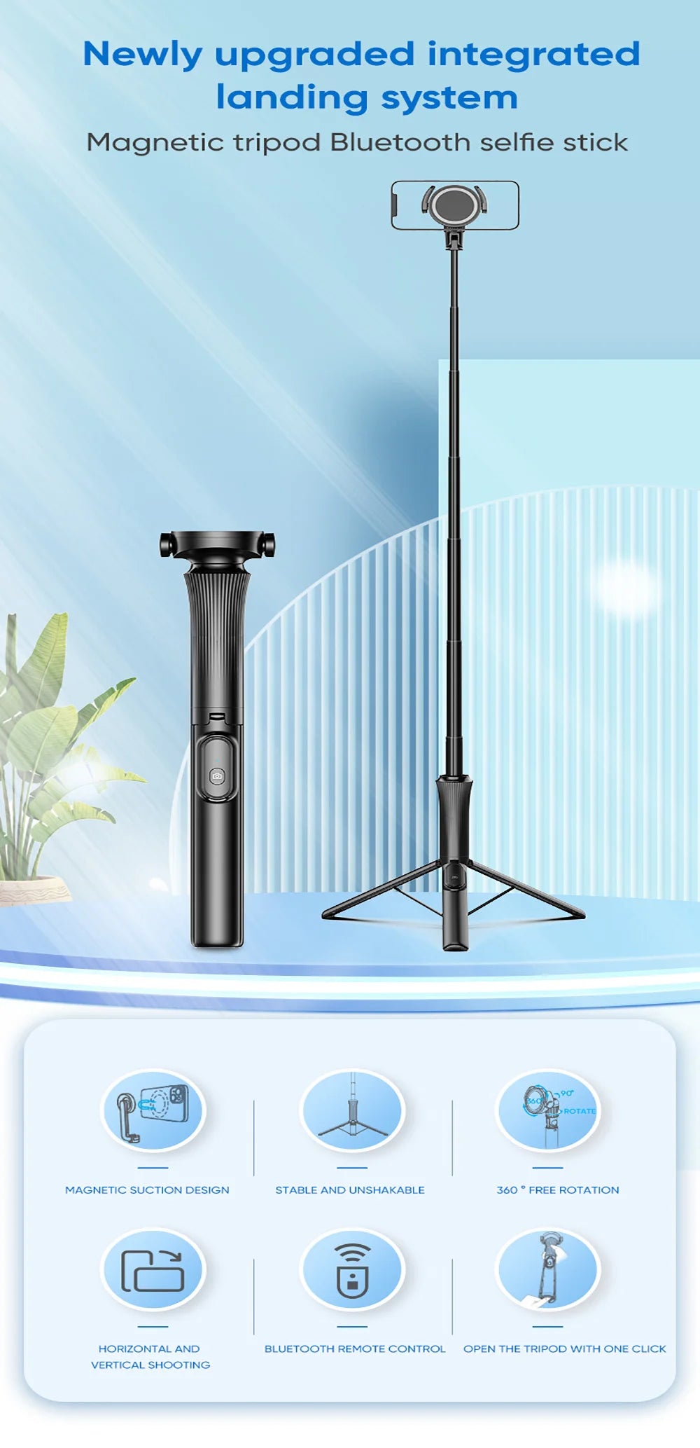 Bluetooth Remote Selfie Stick