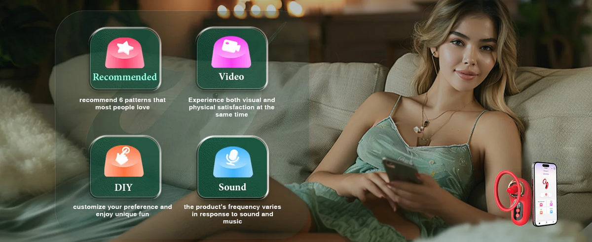 APP Control Tongue Licking Clitoral