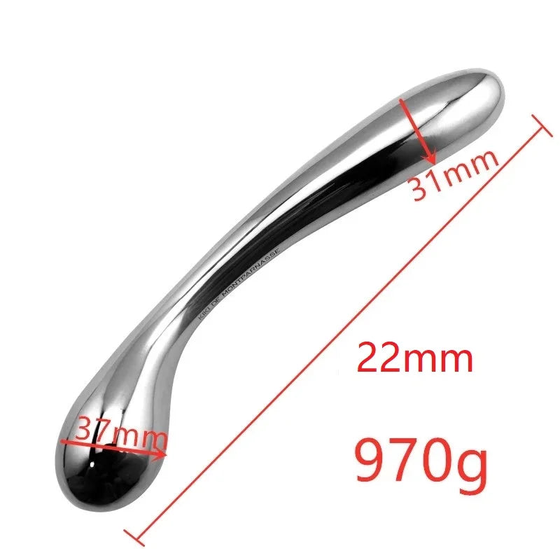 Stainless Steel Dual-End Wand Massager