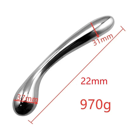Stainless Steel Dual-End Wand Massager