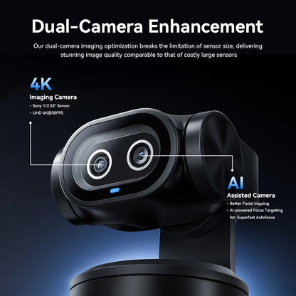 4K AI PTZ Mics & Privacy Mode Cam