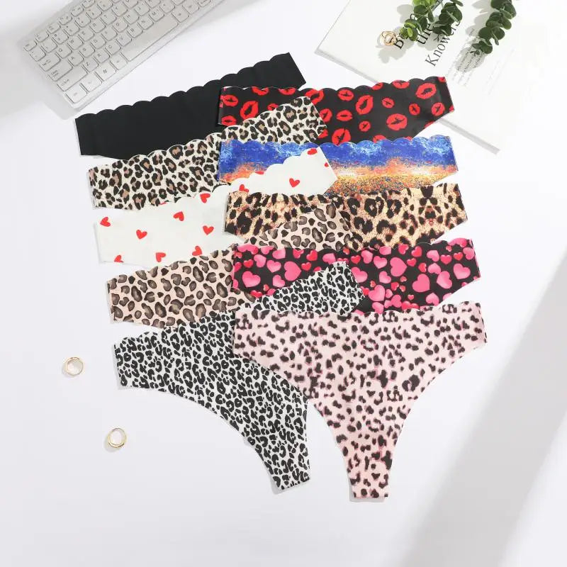 Solid Color Seamless Low Waist Soft Panties