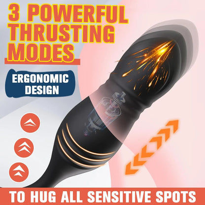 Thrusting Prostate Plug Vibrator