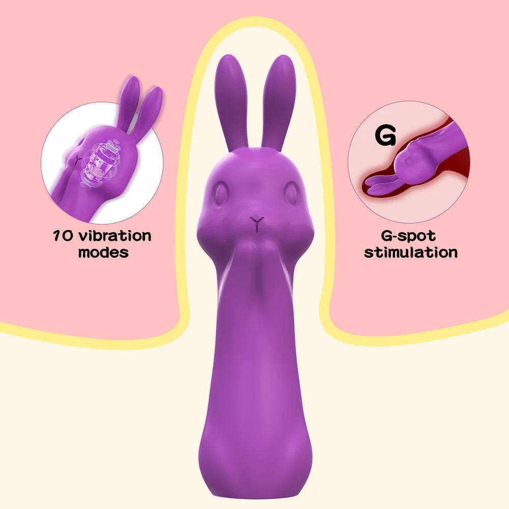Carrot Rabbit Vibrator — Dual Suction and G-Spot