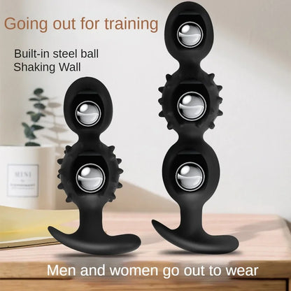 Vibrating Silicone Plug Built In Ball