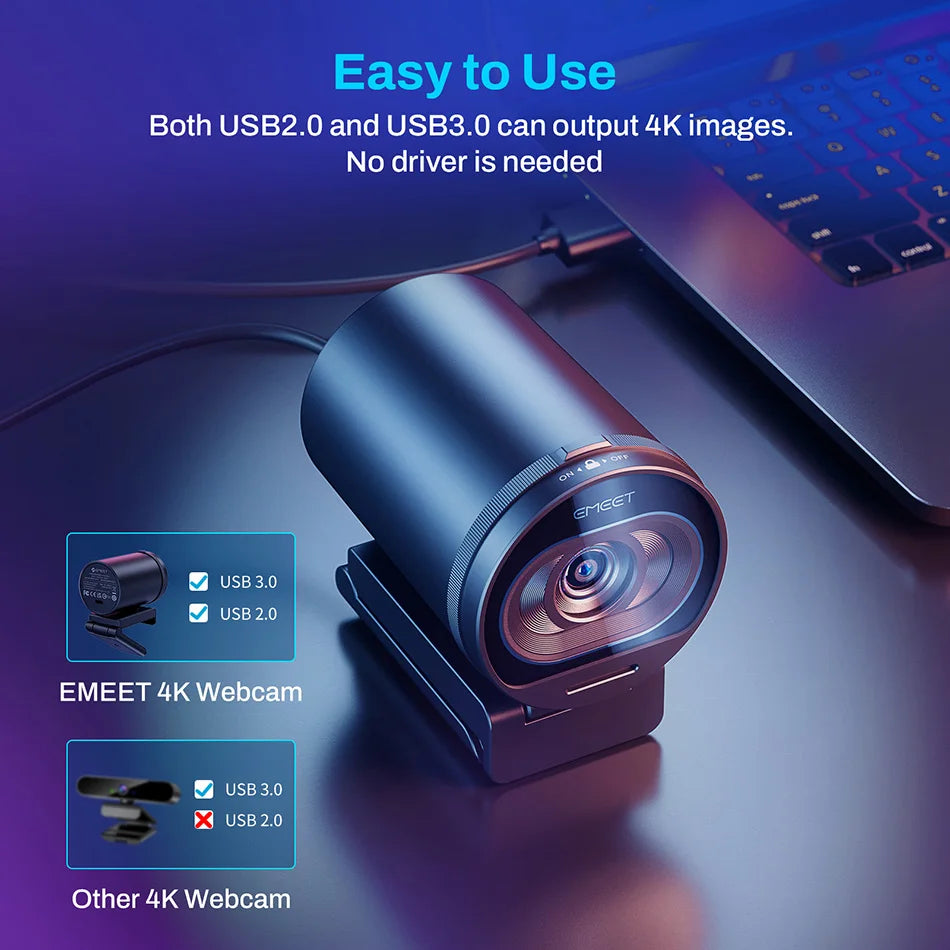 4K Ultra HD Streaming Webcam