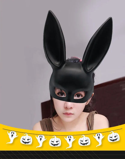 Long-Ear Bunny Rabbit Cosplay Party Mask