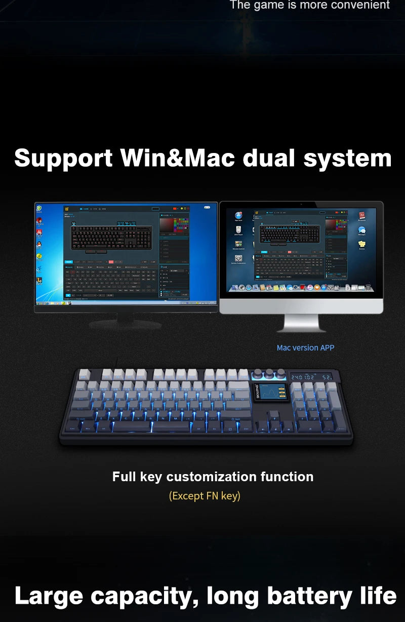 LCD Screen Mechanical Keyboard