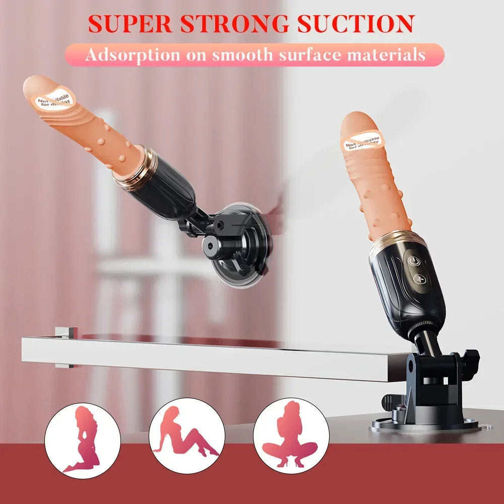 Telescopic Heating Dildo Vibrator Machine