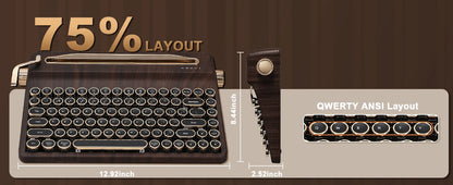 Creme Beige Premium Keyboard Golden