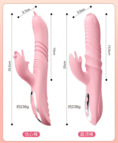 Multi-Function Telescopic Silicone Body Massager