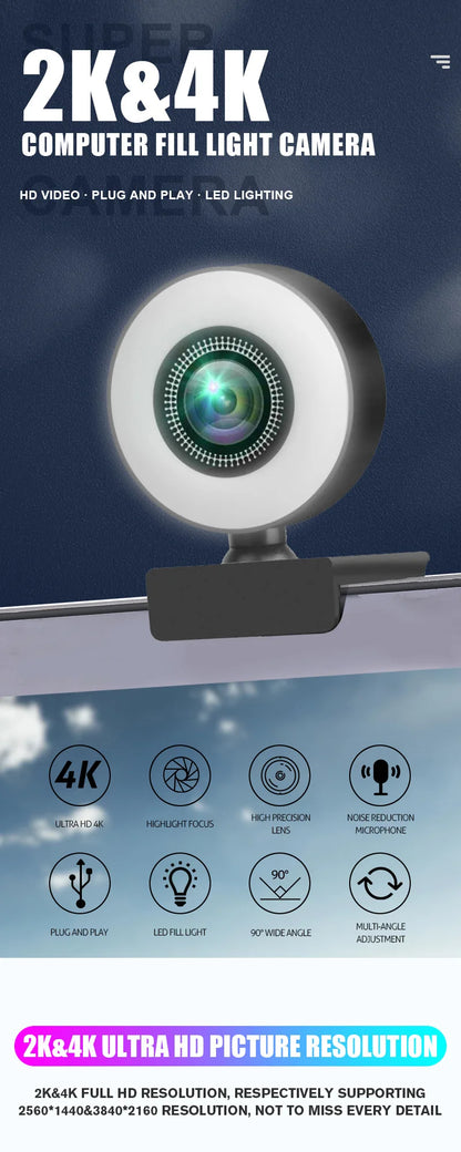 4K High-Resolution 4K Webcam
