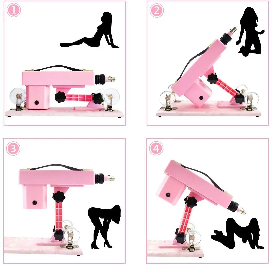 Quiet Auto Sex Machine with 3XLR Attachments