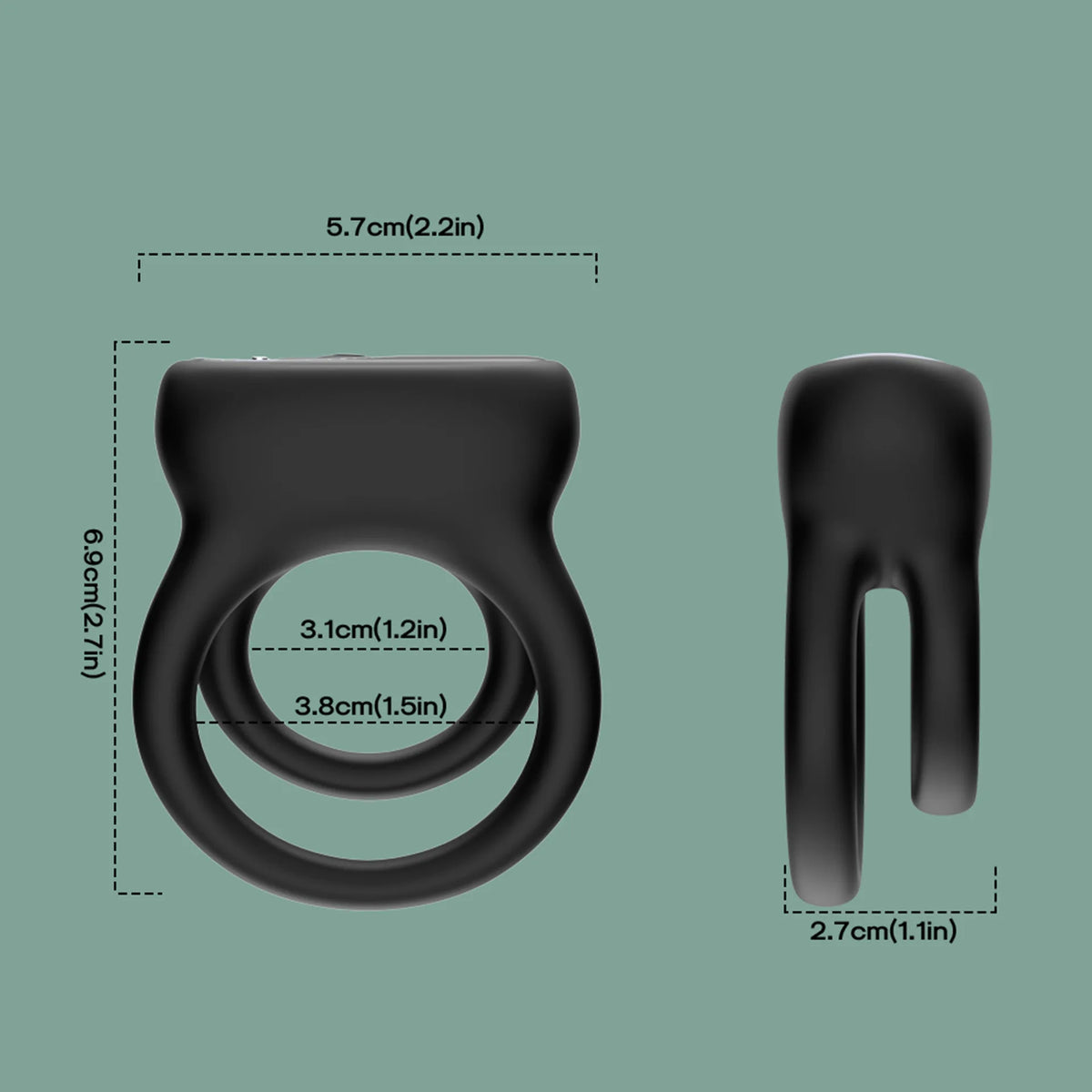 Single ring male charging lock precision ring physical silicone USK-C24 double silicone ring adult Vibrators sexo para hombre