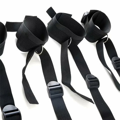 Bed Restraint Strap System with Wrist & Ankle Cuffs