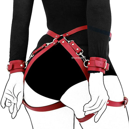 PU Leather Body Harness & Bondage Strap Kit