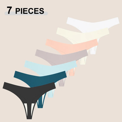 Solid Color Comfortable Ice Silk Panties