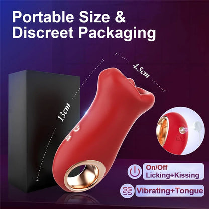 Rose Mouth-Shaped Vibrator Clitoral