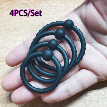 Newest Penis Ring Reusable Silicone Semen Cock Ring Penis Enlargement Delayed Ejaculation Sex Toys For Men Dick Enlarger Rings