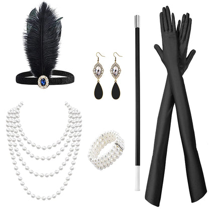 1920s Flapper Cosplay Accessory Set