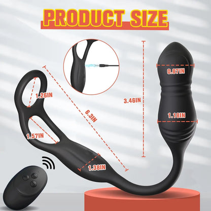 Thrusting Prostate Plug Vibrator