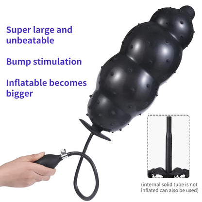 Inflatable Anal Plug — Hand Pump 4 Colours
