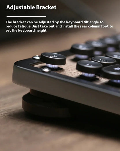 Premium handcrafted wood keyboard