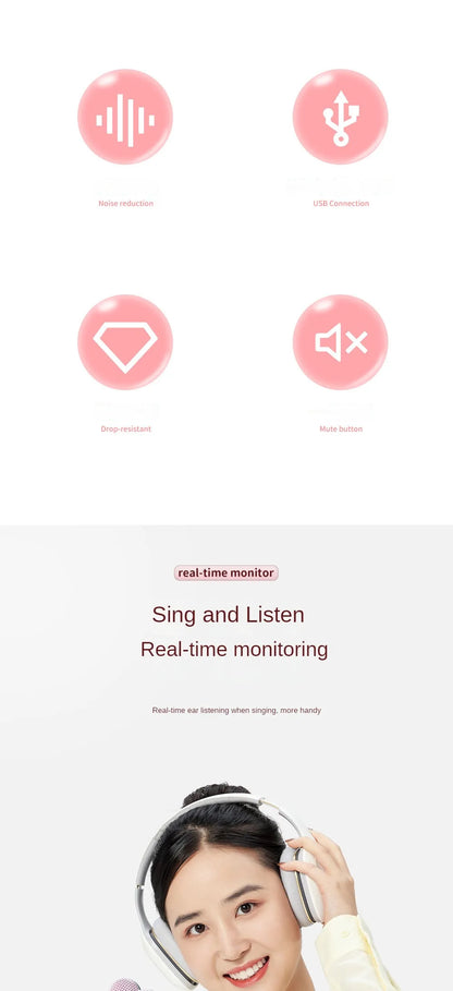 Pink Condenser Microphone