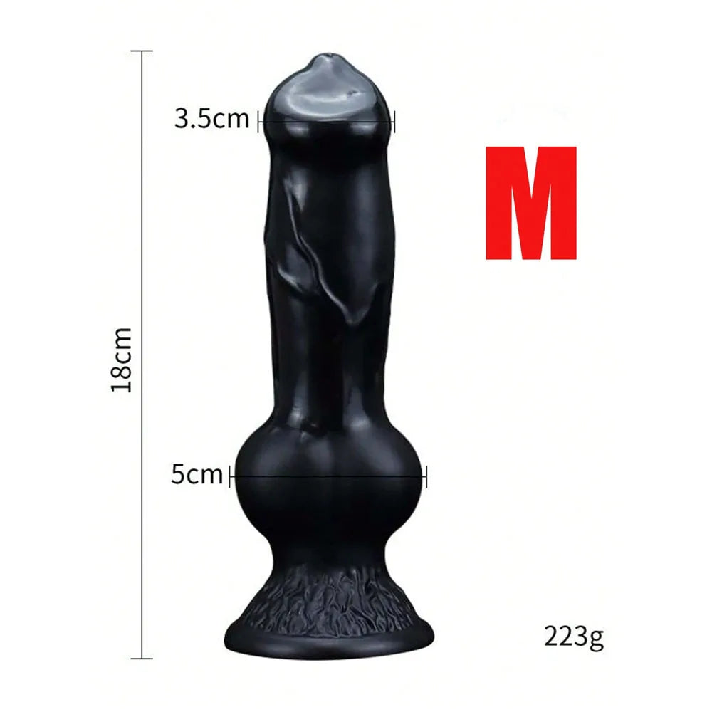 Realistic Huge Dog Dildo — Liquid Silicone 4 Sizes