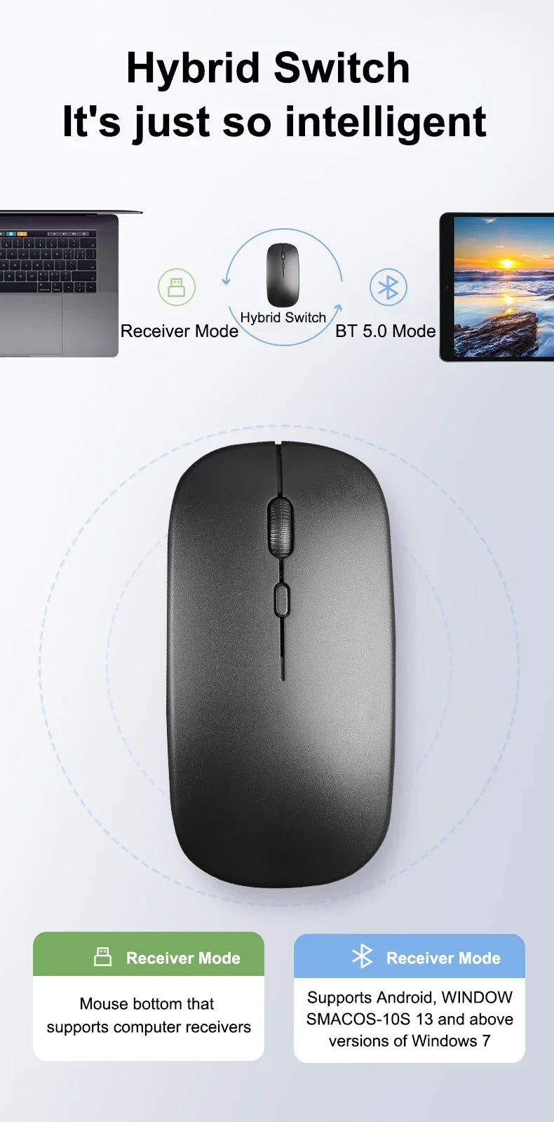 Silent Typing Keyboard Mouse Combo