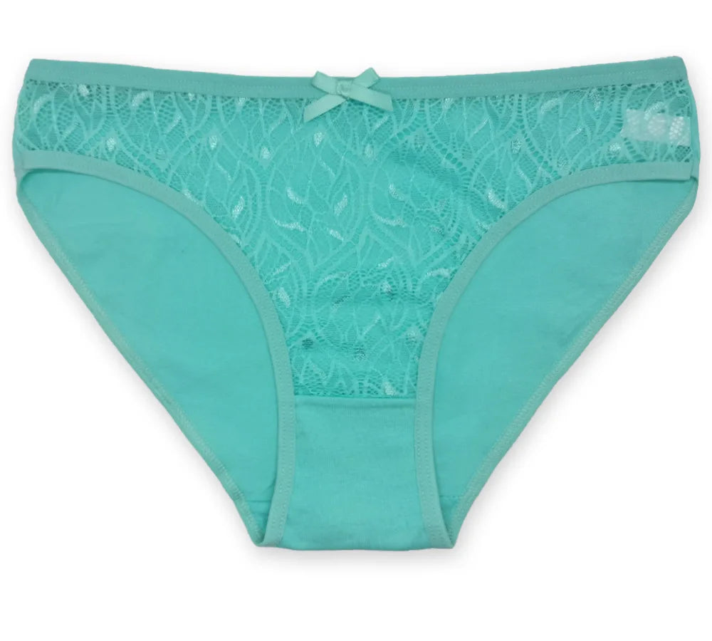 5 PCS/Set Hot Sale Sexy Lace Underwear Soft Underpants Ladies Panty Comfortable Women Cotton Panties 89319