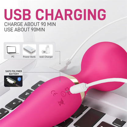 10-Frequency Magic Wand Vibrators