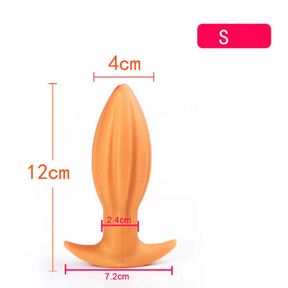 Huge Silicone Anal Plug — Progressive 5 Sizes S to XL