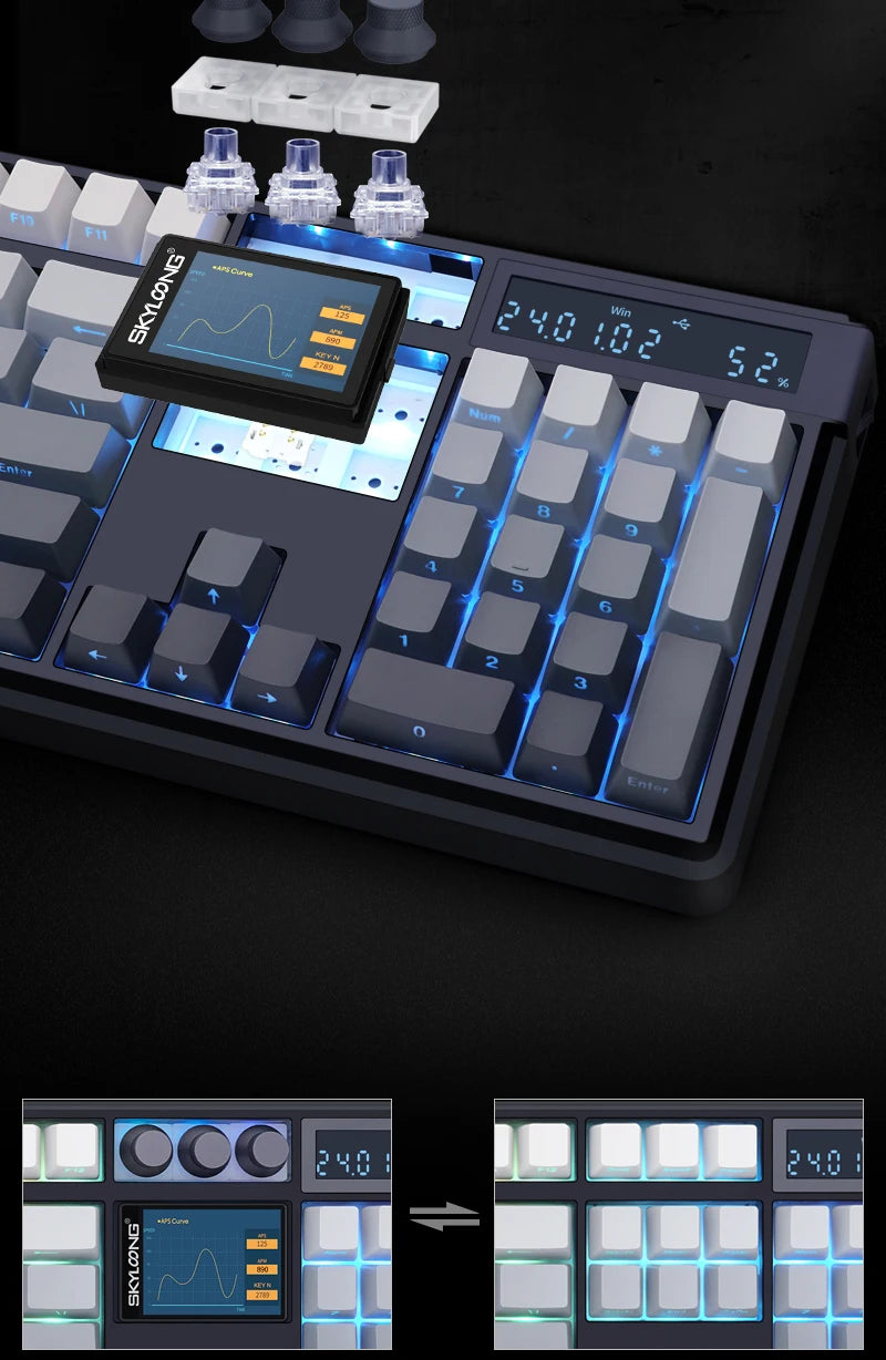 LCD Screen Mechanical Keyboard