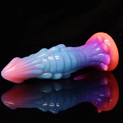 Luminous Monster Dildo — 22cm Glow Liquid Silicone