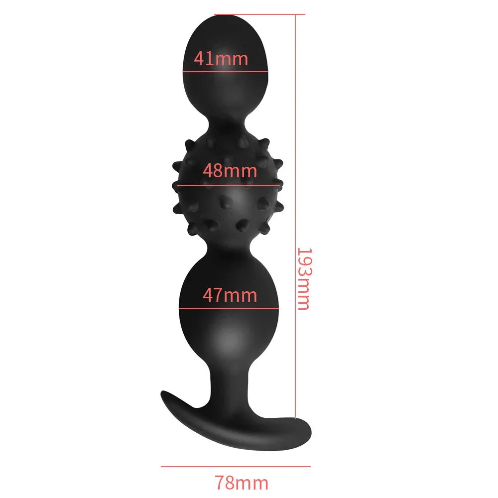 Vibrating Silicone Plug Built In Ball