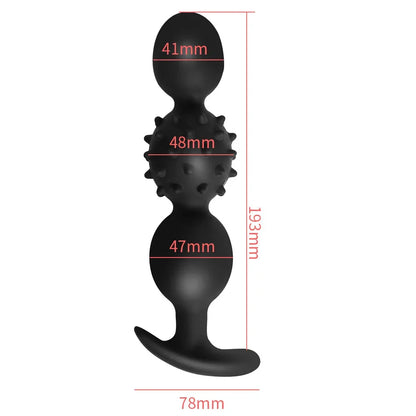 Vibrating Silicone Plug Built In Ball