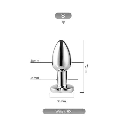 Smart Vibrating Metal LED Plug
