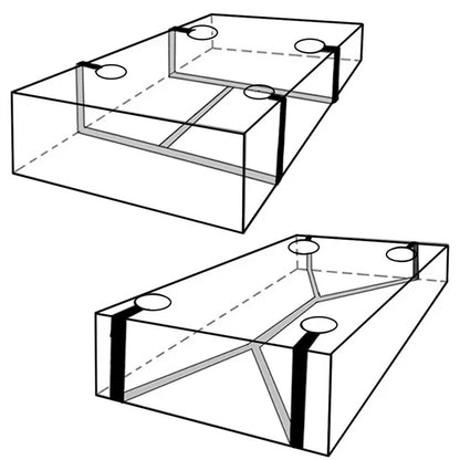 Bed Restraint Strap System with Wrist & Ankle Cuffs