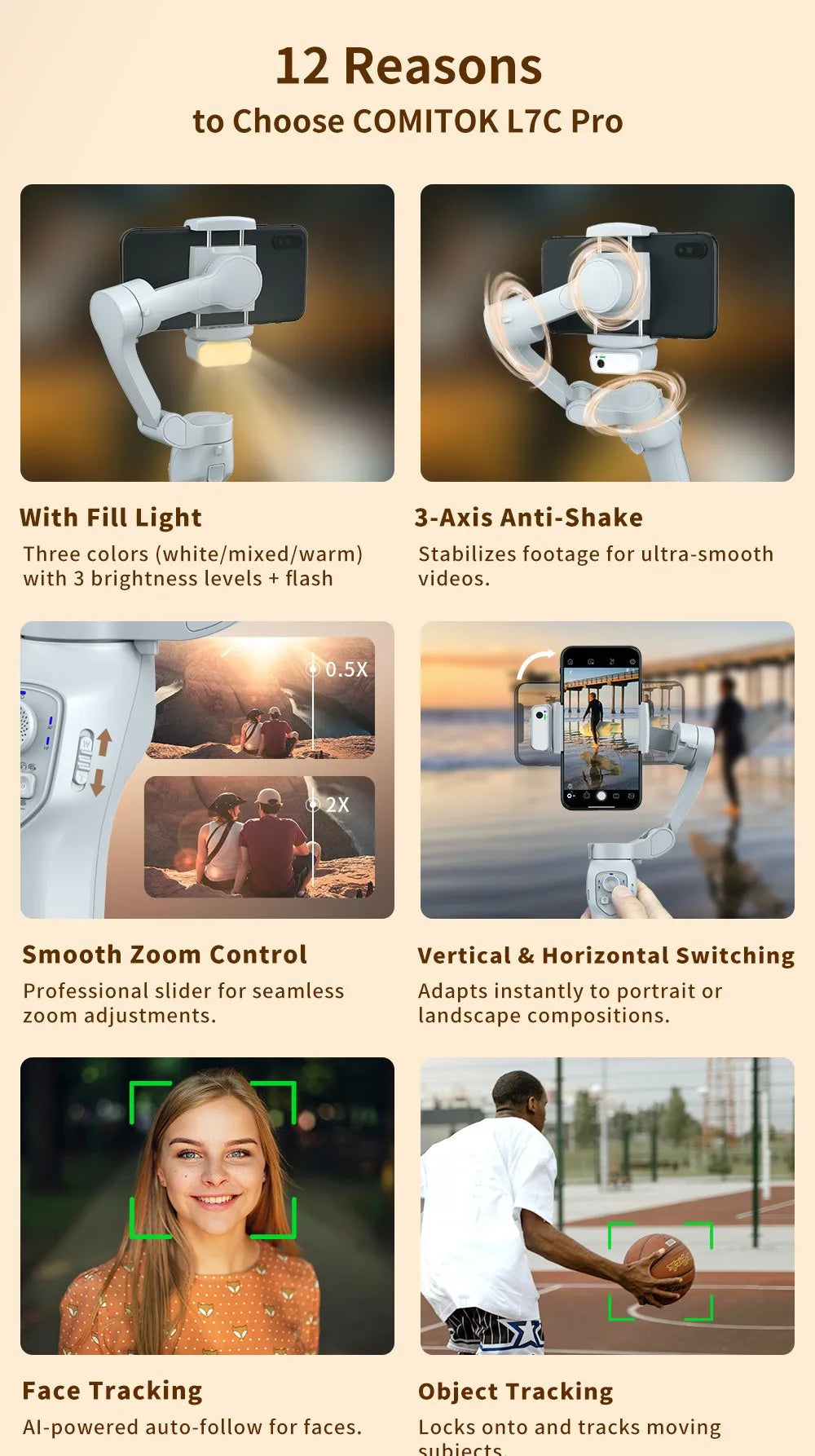AI Face Tracking Premium Gimbal