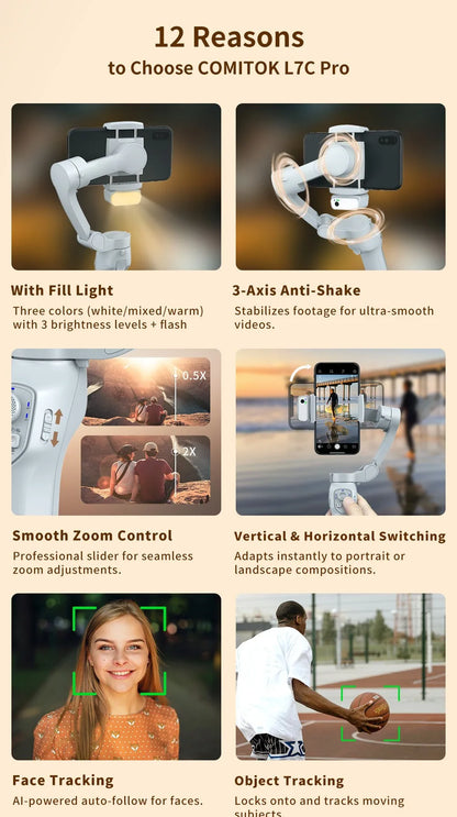 AI Face Tracking Premium Gimbal