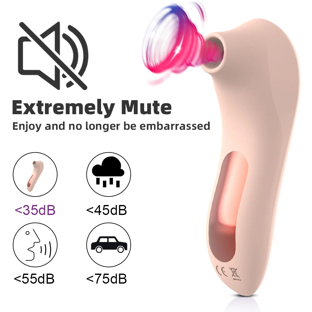 Mini Suction Vibrator — 7-Mode Clitoral and Nipple