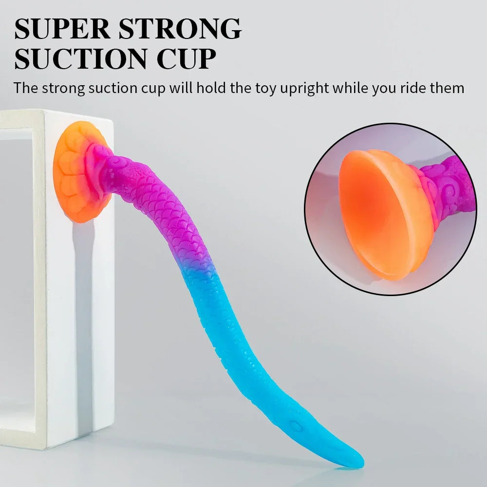 Extra Long Dragon Knotted Silicone Plug — 2 Sizes