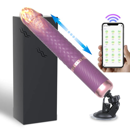 App-Controlled Thrusting Dildo Vibrator