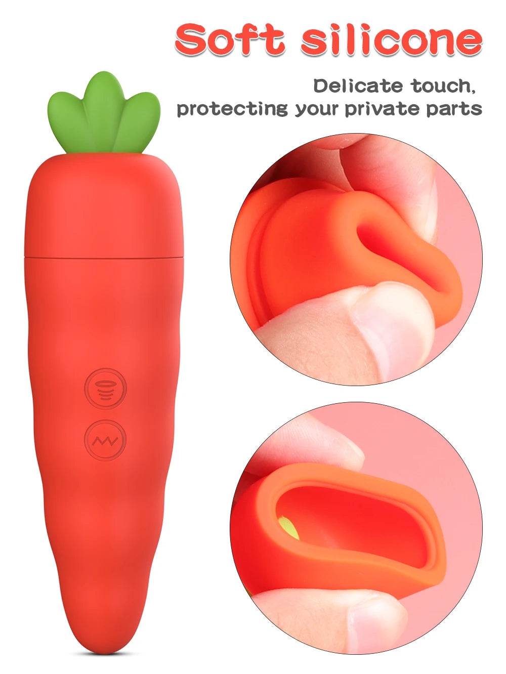 Carrot Rabbit Vibrator — Dual Suction and G-Spot