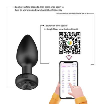 Remote-Control Silicone Plug Massager