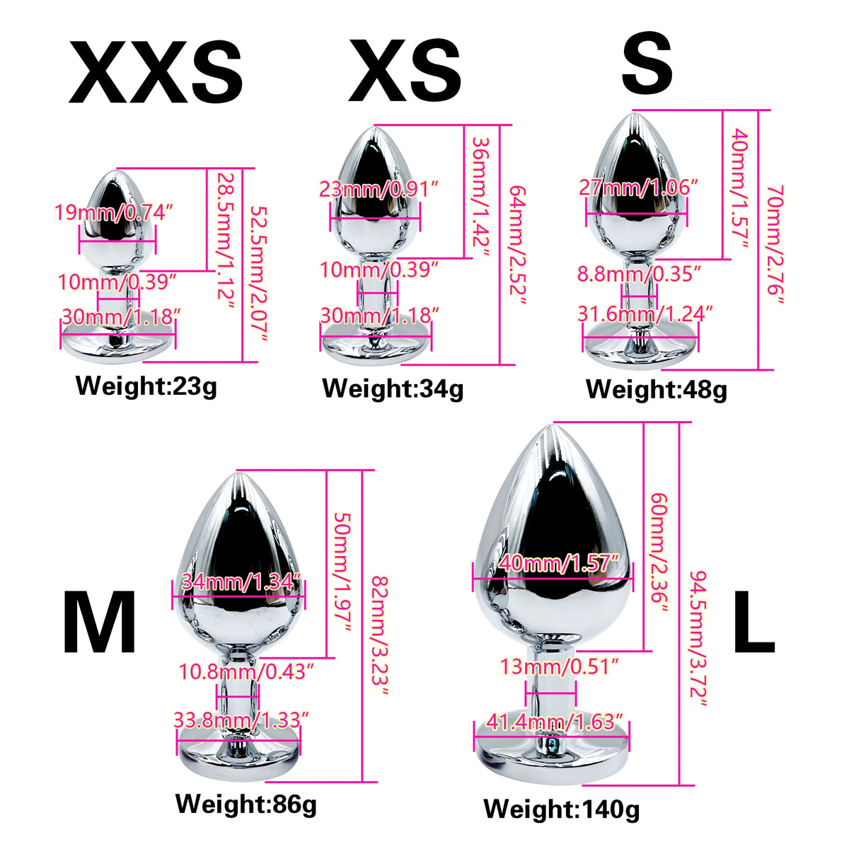 Premium Metal Crystal Plug