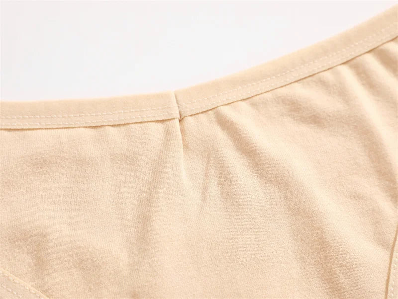 8PCS Women Cotton Thongs Sexy V Waist G-String Panties Seamless Soft Underwear for Women Solid Color Girls Intimates Lingerie